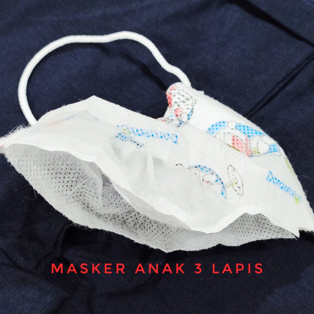 Masker Karakter Anak 3 Ply Per Box Murah