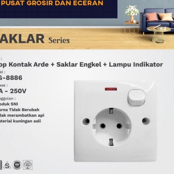 awc-67 MORGEN STOP KONTAK PLUS SAKLAR MG-8886 / STOP KONTAK PLUS SAKLAR MORGEN MG-8886 H2BS