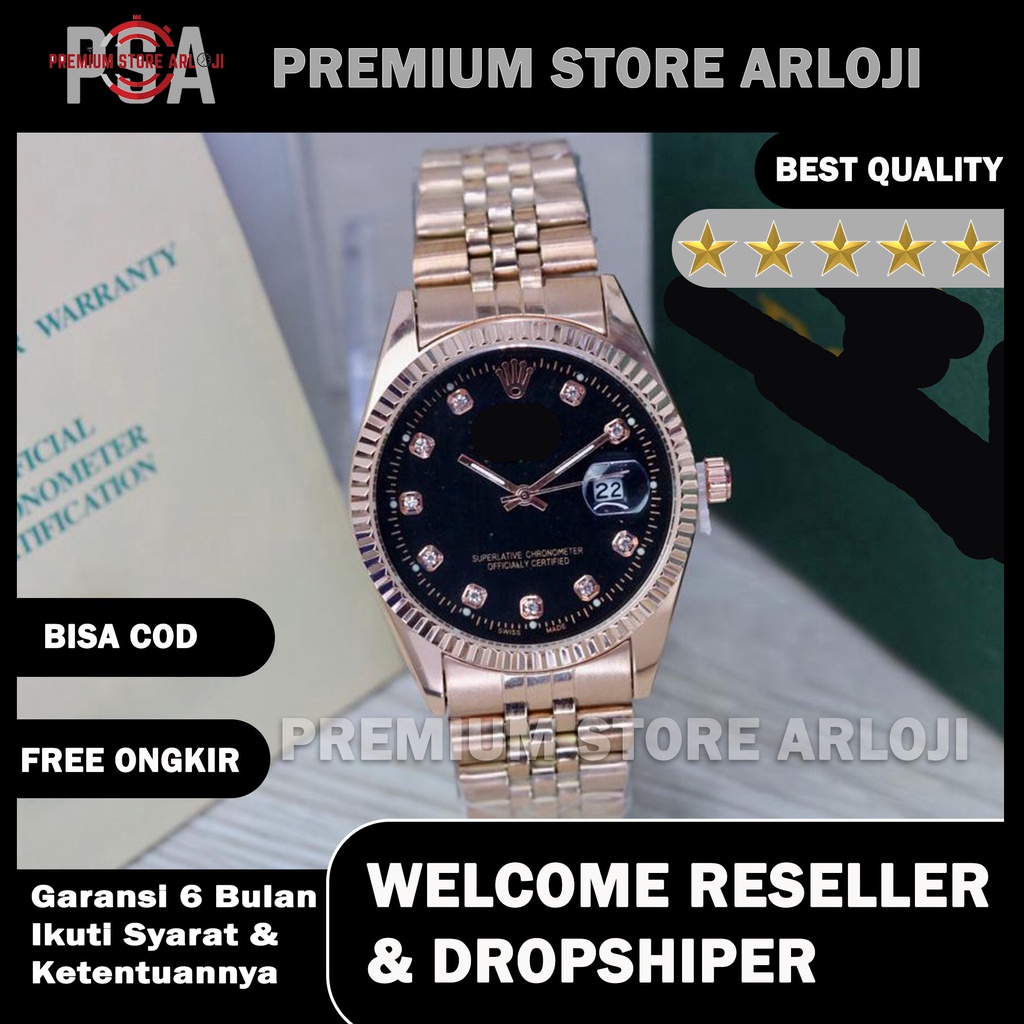 Grosiran Jam Tangan Pria Wanita Psa I17 - 3890 Analog Tali Rantai Tanggal Aktif Original Garansi 6 Bulan Free Box Exclusive &amp; Baterai Cadangan (BISA COD)