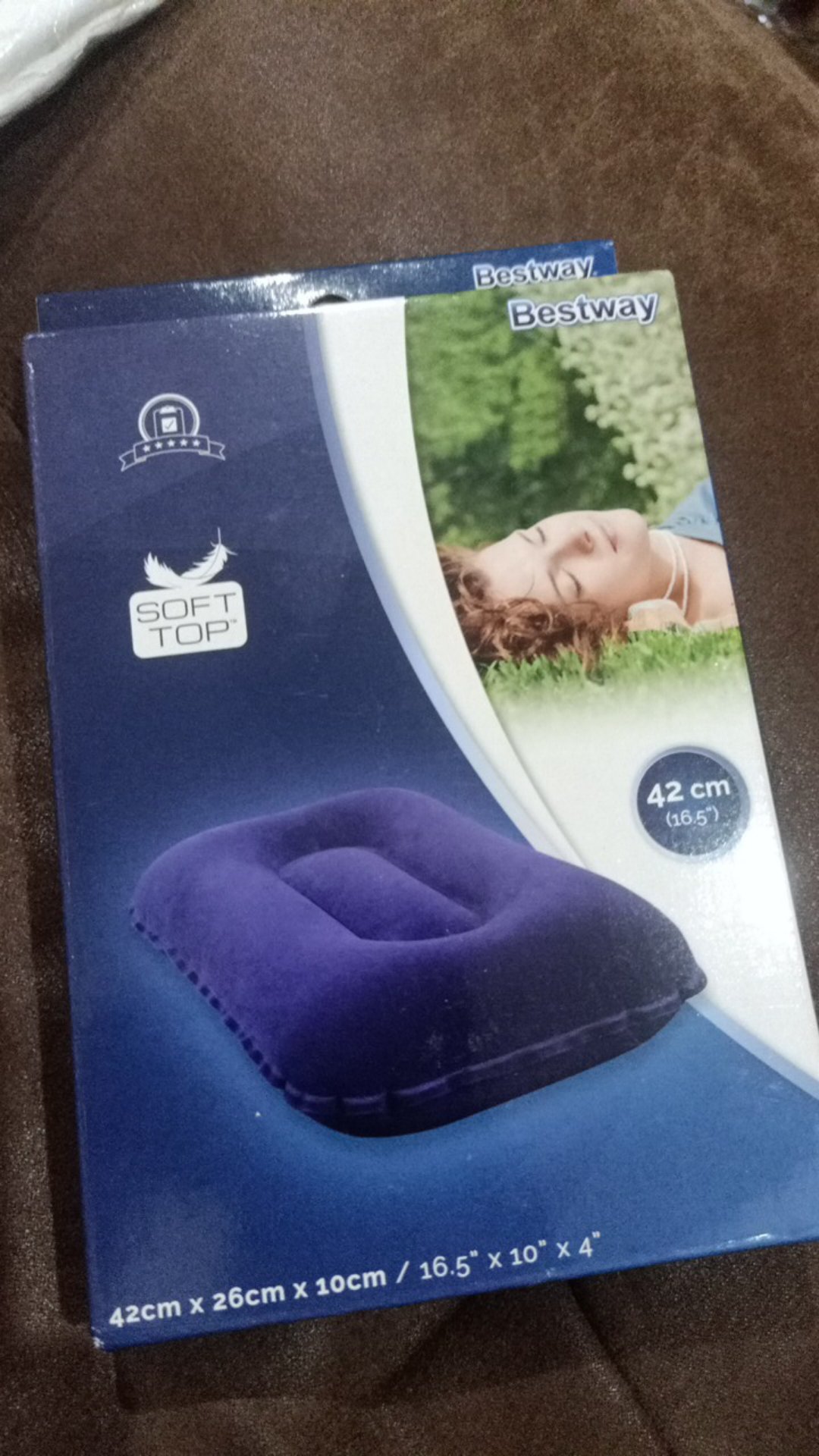 Bantal Tiup Kotak Perlengkapan Umroh / Perlengkapan Haji