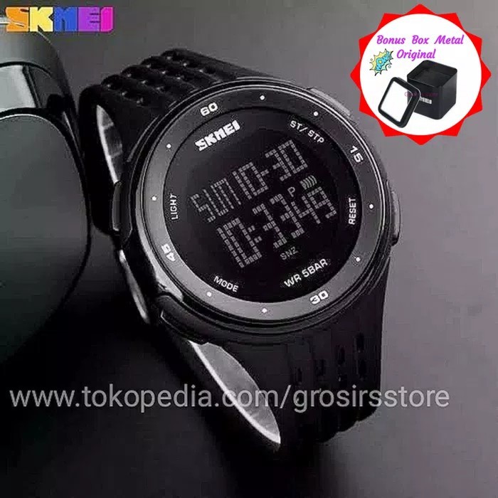 Dijual Jam SKMEI 1219 Original   Silver Murah