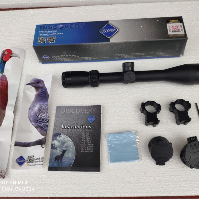 TELESKOP DISCOVERY VTR 3-9X40 TUTUP FLIP MOUNTING DOUBLE BAUT ORIGINAL