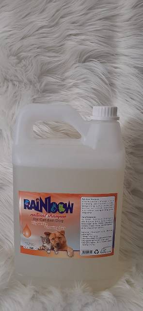 RAINBOW NATURAL SHAMPO 5 liter untuk anjing dan kucing