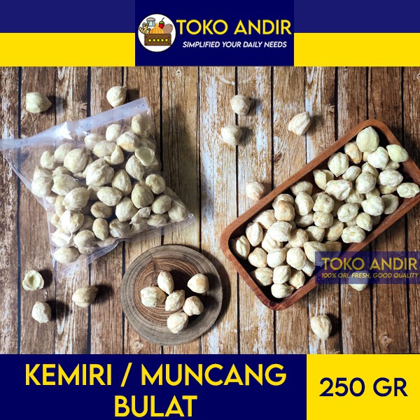 

Kemiri / Muncang Bulat Kualitas Super 250gr