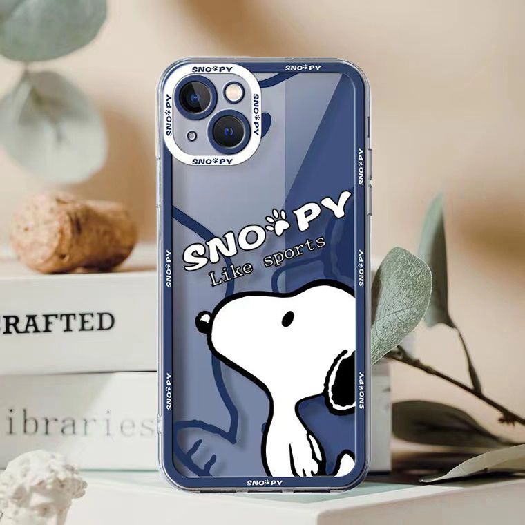 Soft Case TPU Silikon Transparan Motif Anjing Lucu Untuk IPhone 14 Pro Max 11 13 12 XS XR X 8 7 6S Plus