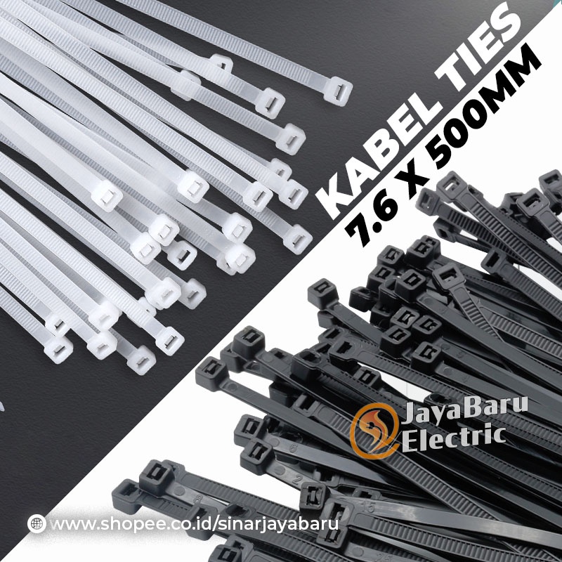 Kabel Cable Ties Tis 7.6 x 500 mm 7.6x500 500mm 50cm 1pak isi 100pcs