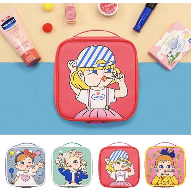 PANACHE Bentoy Travel Cosmetic Bag Makeup Pouch Tas Kosmetik