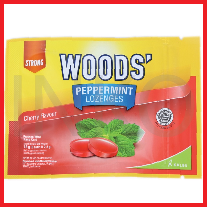 

WOODS PEPPERMINT LOZENGES STRONG CHERRY FLAVOUR 15GR