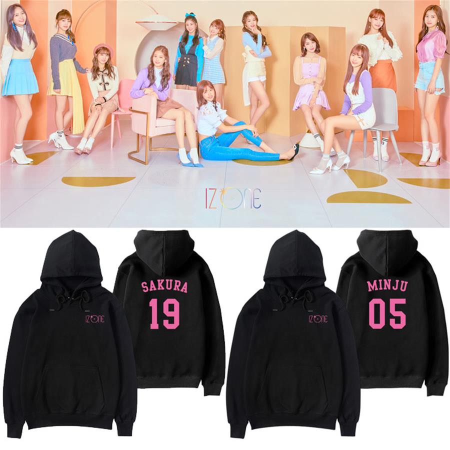 HOODIE JUMPER KPOP IZONE PRODUCE 48 SAKURA MINJOO NAKO YENA EUNBI HITOMI YURI YUJIN IZ*ONE