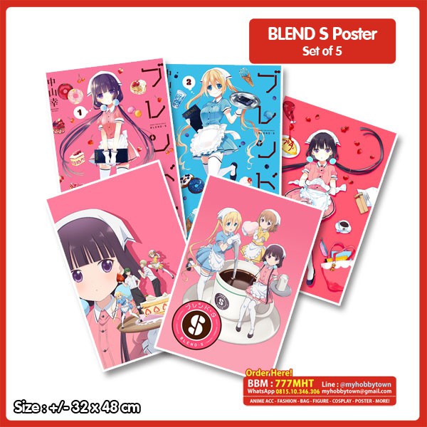 Poster Anime Blend S Set Of 5