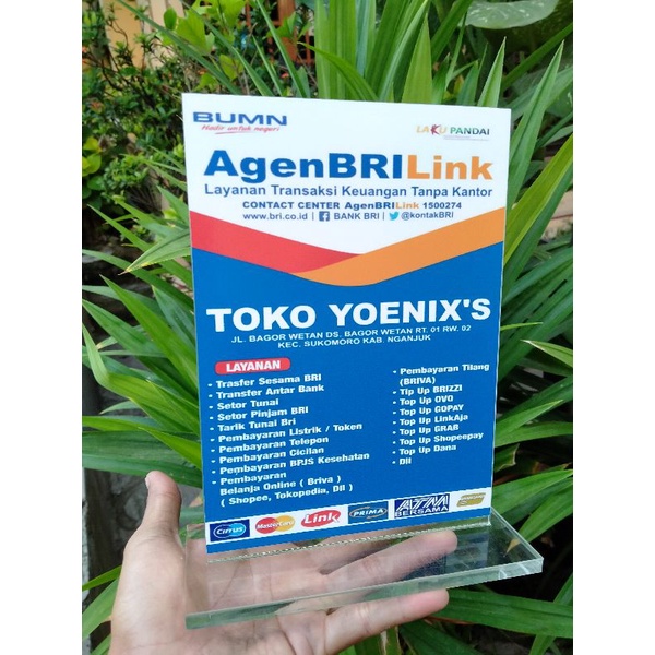 

PAPAN AGEN BRILINK 15X20 / PAPAN AKRILIK AGEN BRILINK