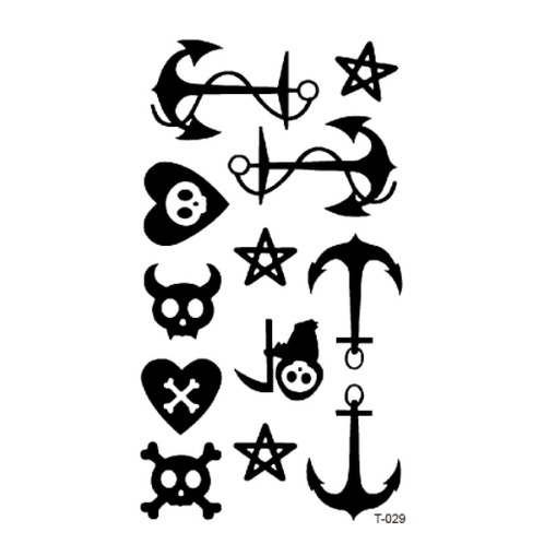 Tatto temporary Hewan Kaligrafi Tulisan Huruf Tandan Ukuran 10x6cm hitam dan Warna warni