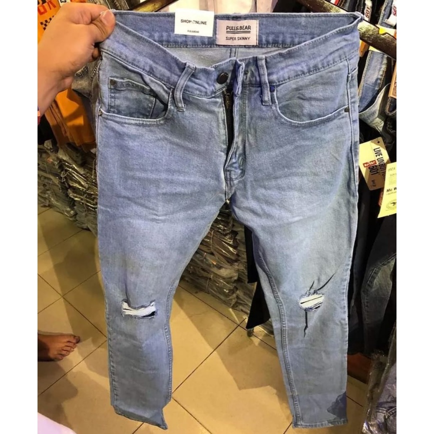 CELANA JEANS SOBEK PRIA | CELANA JEANS SOBEK | CELANA SOBEK PRIA | CELANA PENSIL PRIA