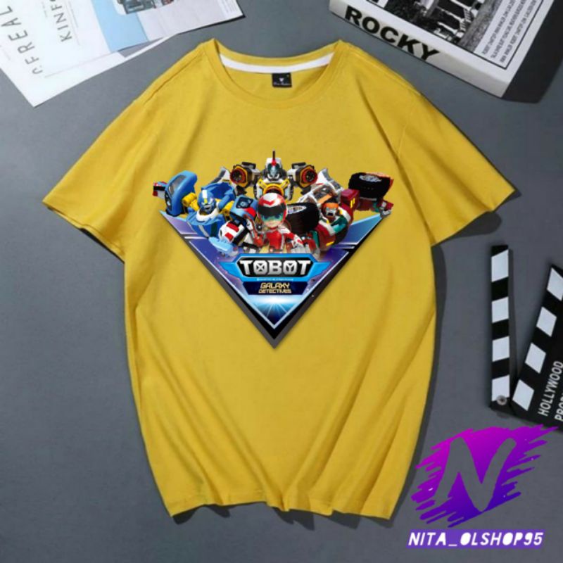 kaos robot kaos anak robot tobot baju kartun anak robot