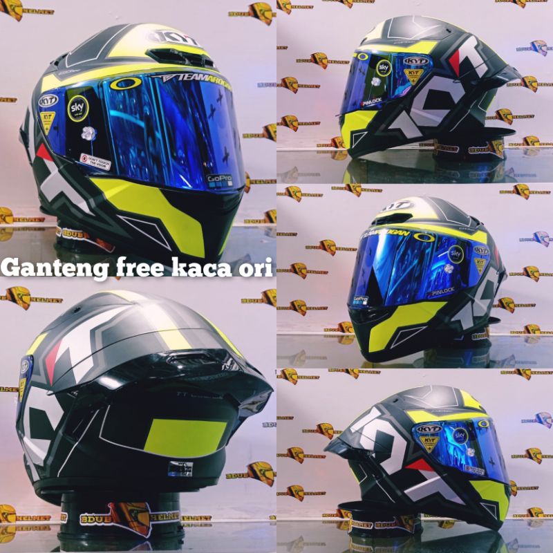 Jual Helm full face kyt tt course motif electron paket ganteng 100