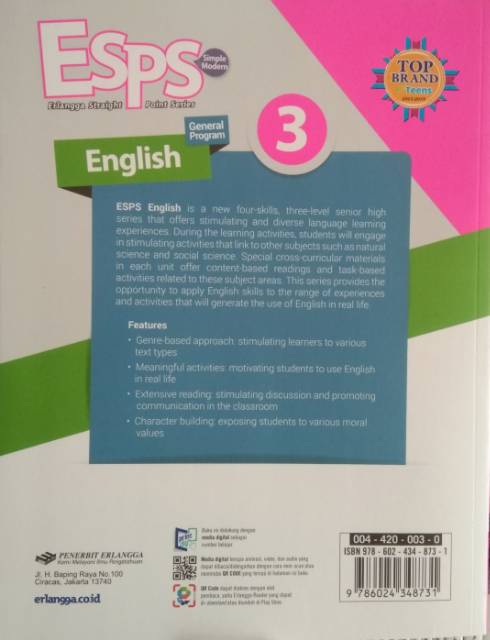 Esps Bahasa Inggris English 3 Sma Ma Kelas 12 Xii Kurikulum 2013 Revisi Shopee Indonesia