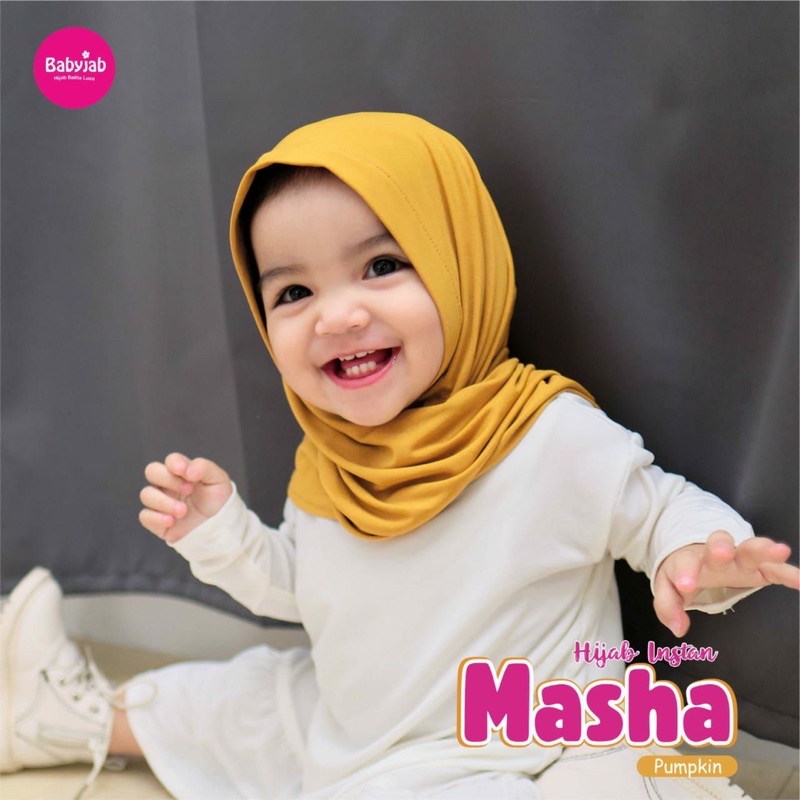 Babyjab Masha Hijab Anak Lucu Perempuan - Baby Jab Jilbab Cewek Usia 1 2 3 4 5 6 7 8 Tahun