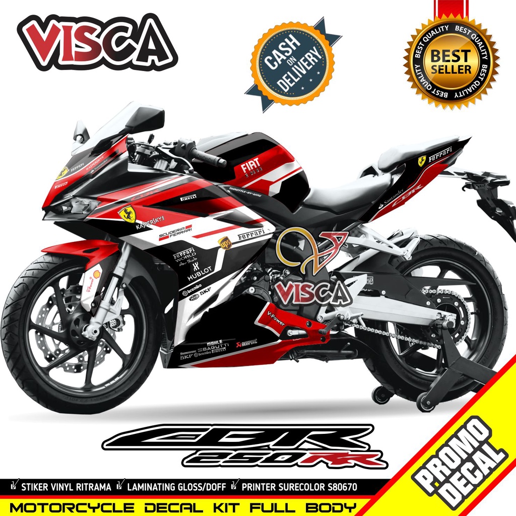 Decal CBR 250 RR Full Body Stiker CBR 250 RR Full Body Striping CBR 250 RR Variasi Keren Decal Holog