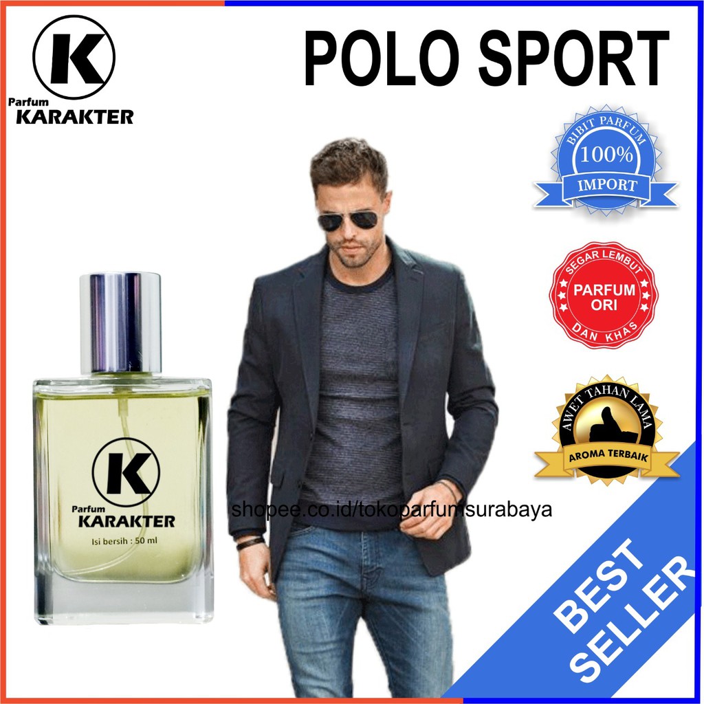 Parfum Cowok Polo Sport  Bibit Parfum Import Wangi &amp; Tahan Lama  kemasan 30ml | Bisa Cod | Terlaris