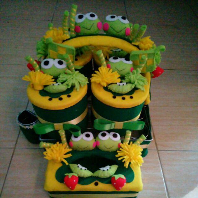 Toples Set Flanel + Keranjang Aqua  16 Lubang