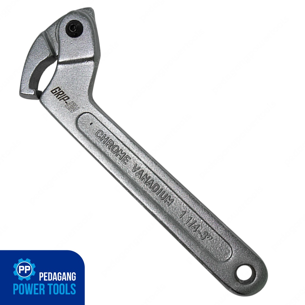 GRIP ON KUNCI KAIT KOMSTIR 1-1/4&quot;-3&quot; ADJUSTABLE HOOK WRENCH KAIT MOTOR