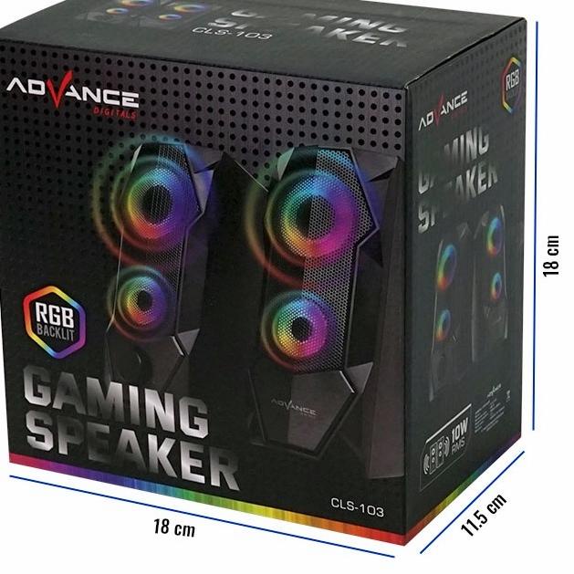 Ready Terkeren READY STOCK  ADVANCE Speaker Laptop Super Bass Gaming RGB Multimedia Stereo Speaker C
