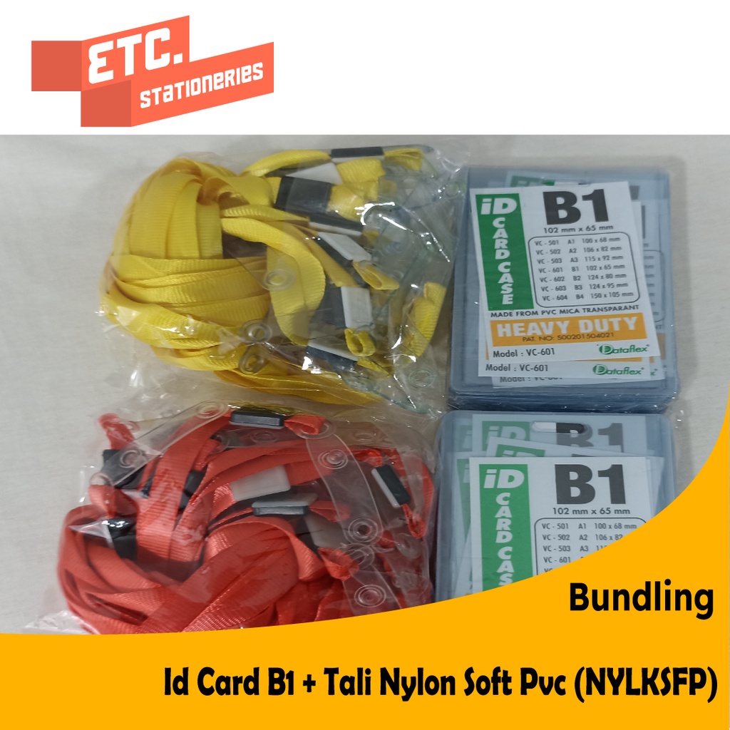 

Paket Bundling Id Card B1 + Tali Nylon Soft Pvc (NYLKSFP)