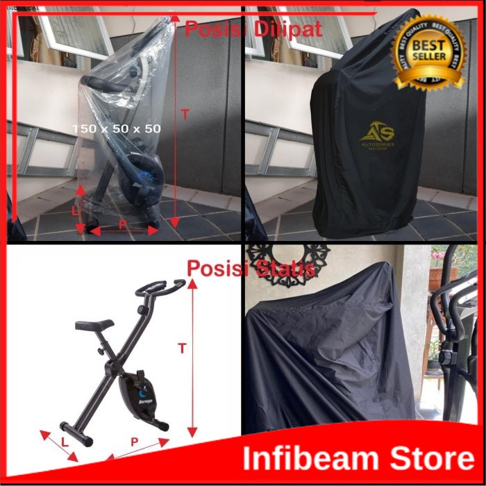 Sepeda Statis - Cover Pelindung Sepeda Statis ATAU Cover Sepeda Statis Cover treadmill Cover Sepeda 
