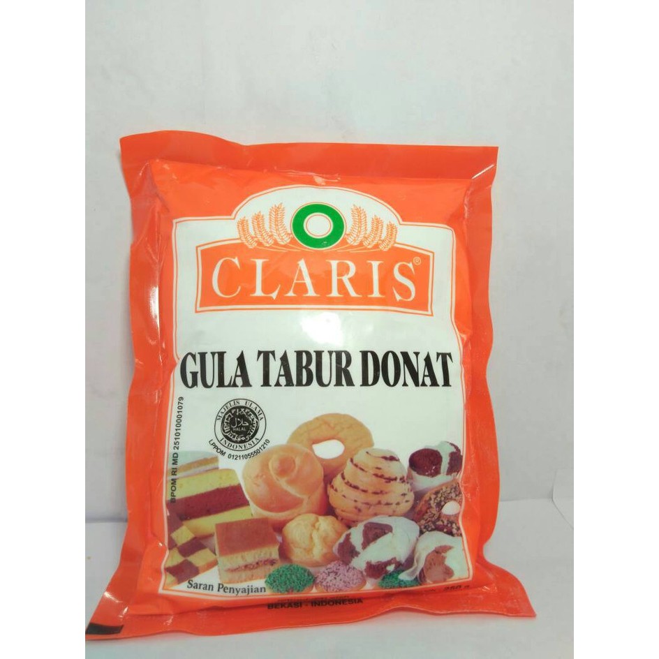 

Gula Tabur Donat Claris 250 gram