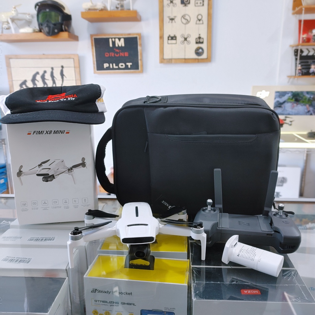Fimi X8 Mini Drone Basic Rasa Combo 2 Battery & Tas Fullset
