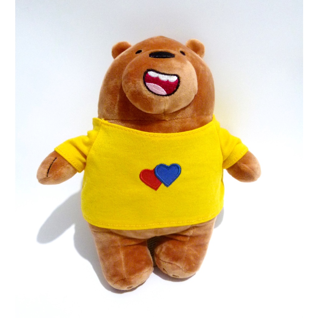 Boneka We Bare Bears Miniso Life Original Grizzly Bear