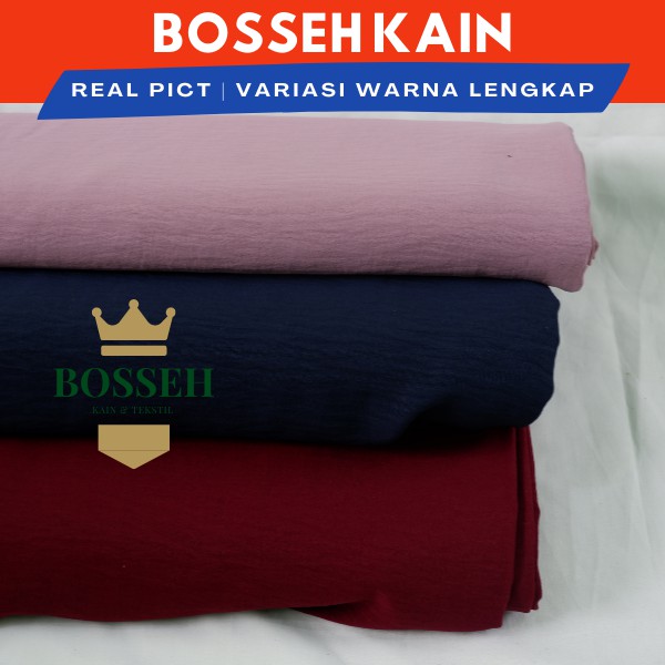 (0,5 Meter) Kain Crinkle Premium | Kain Crincle | Kain Rayon Crinkle Azzaro Airflow