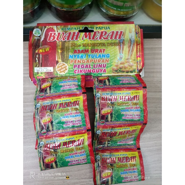 kapsul buah merah rencengan