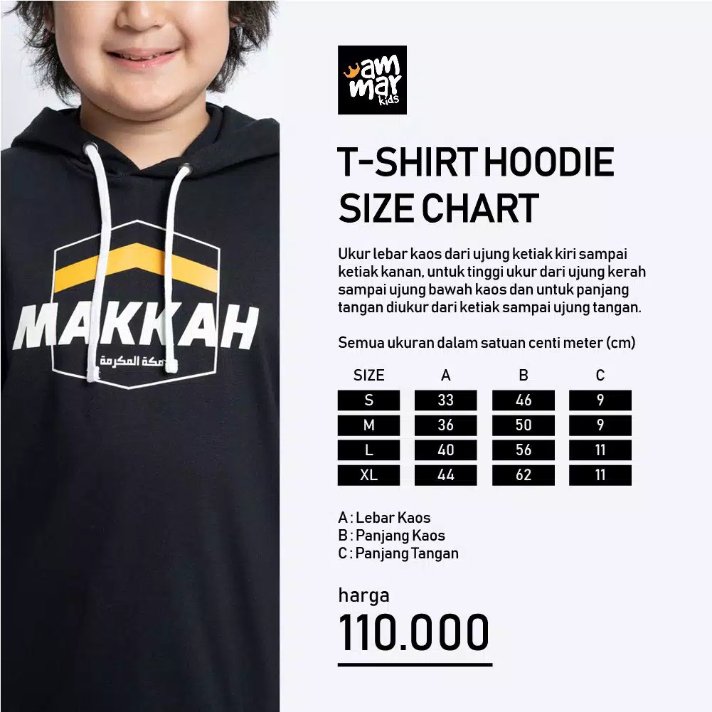 KAOS HOODIE ANAK COWOK AMMARKIDS - SERIES 3 KOTA SUCI