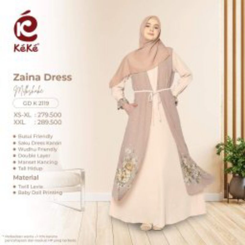 Gamis Keke Mewah Terbaru Keke Zaina Dress