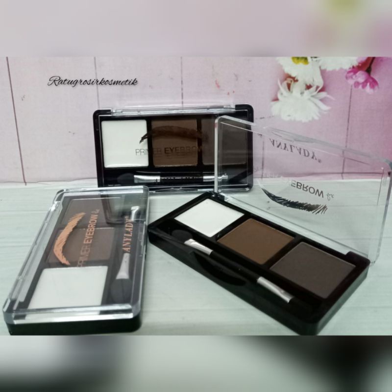 ECER!!!EYEBROW POWDER+PRIMER ANYLADY PALETTE 3 WARNA NO.809/PERFECT EYEBROW NO.960