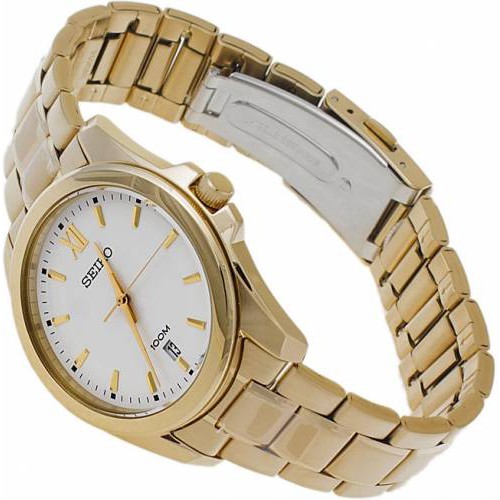 Seiko Mens SGEG64P1 Quartz Classic Gold Tone | Jam Pria SGEG64