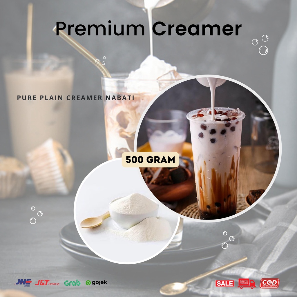 KRIMER/CREAMER PREMIUM BUBUK 500gr POWDER NON DAIRY CREAMER PURE PLAIN KRIMER/CREAMER PREMIUM BUBUK 500 gr  / POWDER CREAMER PREMIUM 500 gr / BUBUK KRIMER 500 gr /creamer / kremer / nondairycreamer / bubuk creamer / topping minuman kekinian