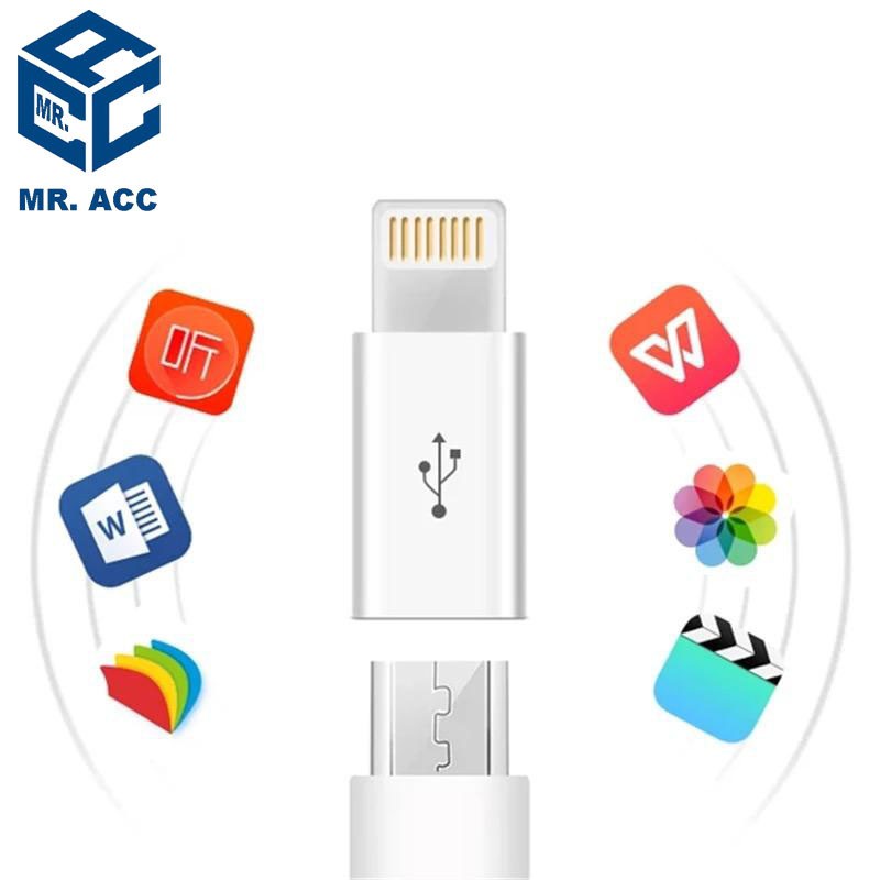 ADAPTOR MICRO TO IPHONE - CONVERTER MICRO TO LIGHTNING MR.ACC - FA