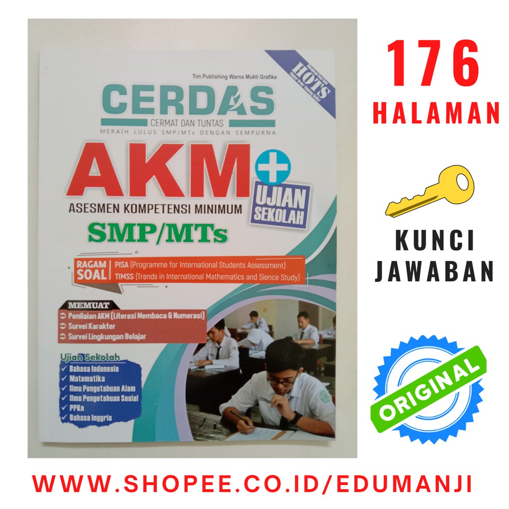 Buku Latihan Soal Cerdas Akm Smp Tahun 2021 Kunci Jawaban Shopee Indonesia