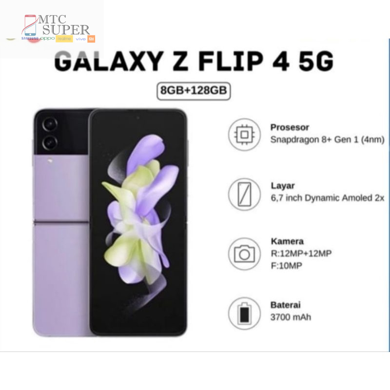 SAMSUNG Z FLIP 4 5G 8/128 | 8/256 GARANSI RESMI