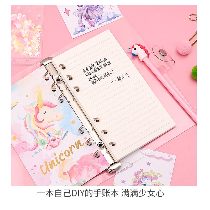 

3J - Paket Set Diary Unicorn Lengkap Note Book 060