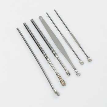 [6PCS] Set Pembersih Telinga Korek Kuping Ear Spoon Too / Alat Korek Kuping Stainless Steel Awet Anti Karat Tahan Lama Murah Original / Korek Telinga Dewasa Bahan Stainless Alat Pembersih Kotoran Telinga / Set Korek Kuping Aman Pembersih Telinga Murah