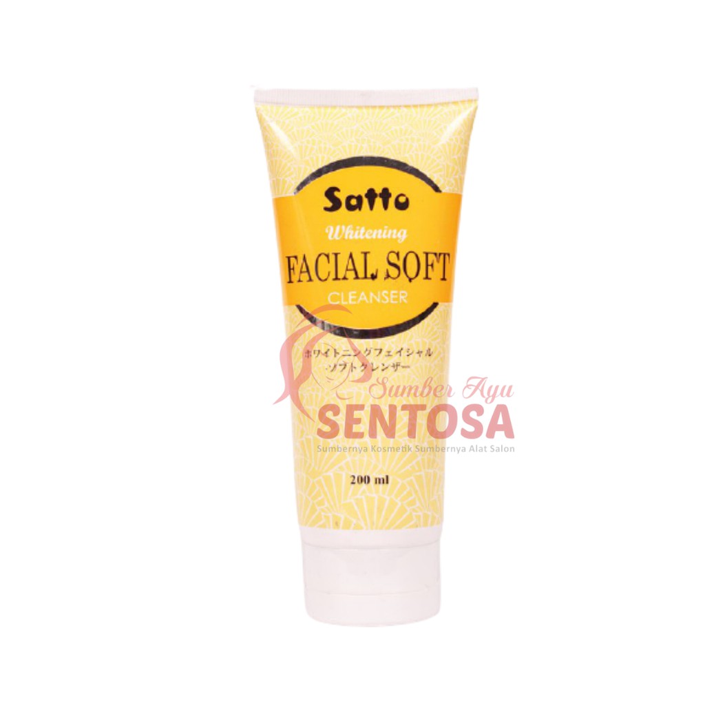 SATTO WHITENING FACIAL SOFT CLEANSER 200ml
