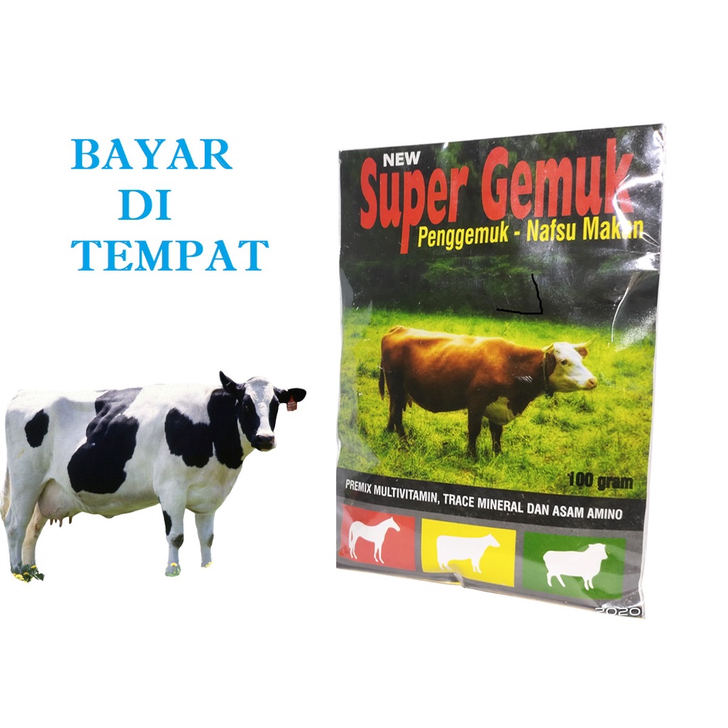 OBAT GEMUK SAPI PENGGEMUK HEWAN TERNAK KERBAU KAMBING AMPUH SUPER GEMUK SAPI