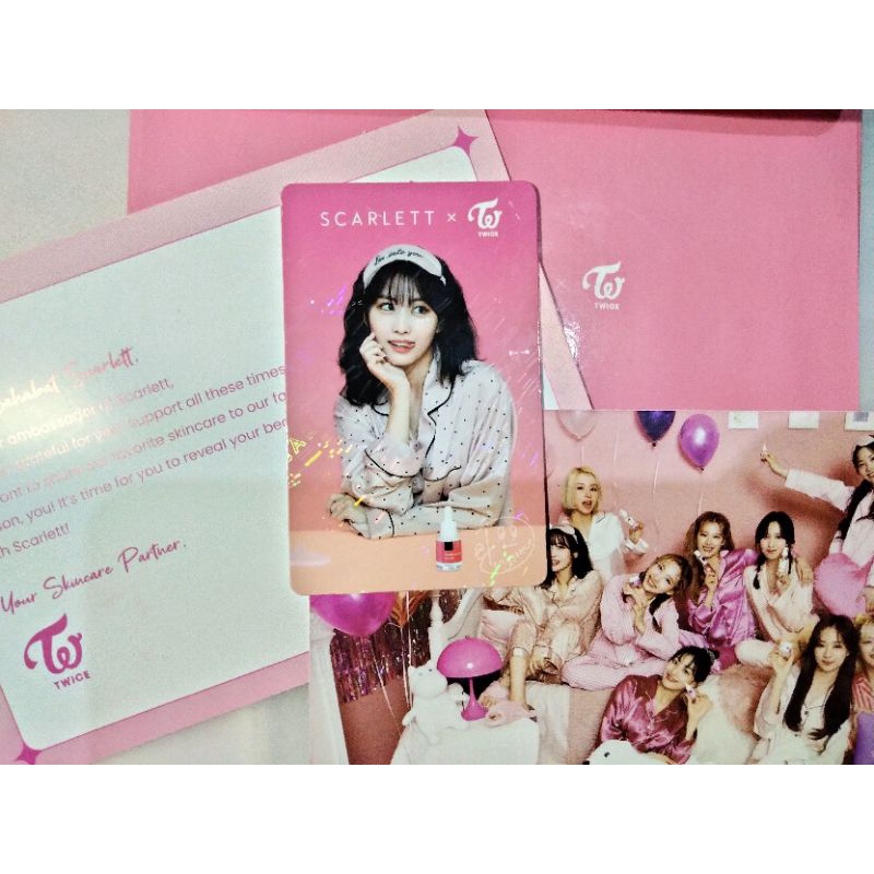 Photocard Momo Twice X Scarlett, Song Joong Ki X Scarlett