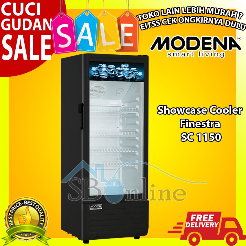 Showcase Cooler Modena Showcase Cooler Finestra SC 1150 Garansi Resmi