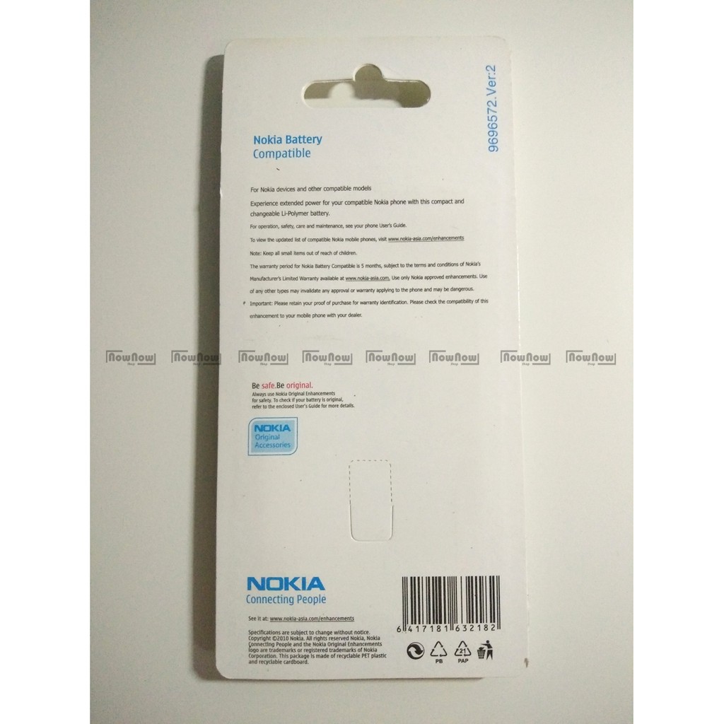 Baterai Nokia BP-6M BP6M Original ORI OEM Batre Battery Batu Batrai