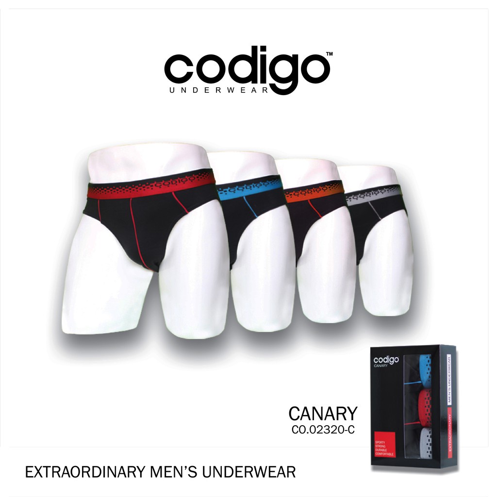 Codigo Canary Celana Dalam Pria Isi 3 pc | Men's Underwear SB 02320