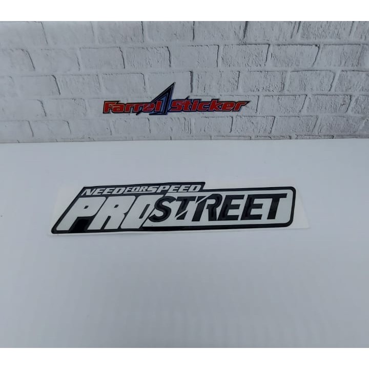 stiker NFS sticker PROSTREET hitam putih